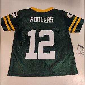 Green Bay Packers Aaron Rodgers Kids Jersey -2T  Green